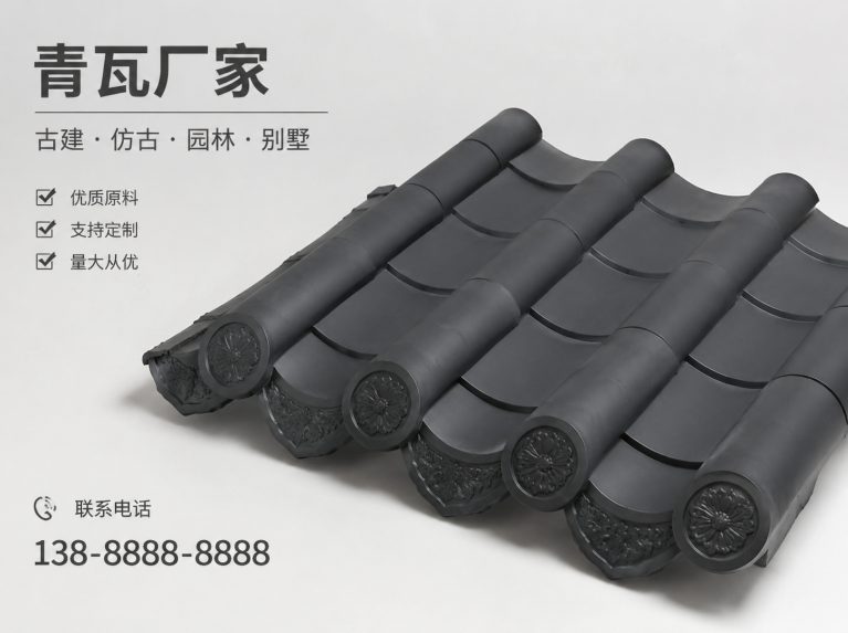 辽阳古建脊瓦与封头瓦